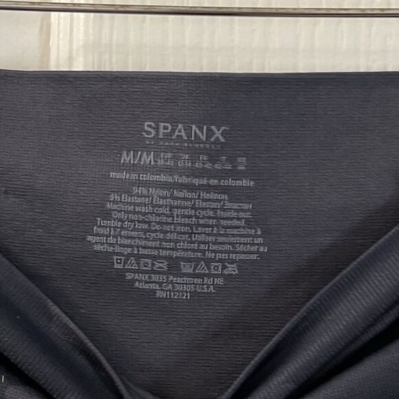 SPANX Women’s Medium Look at Me Now Seamless Leggings Black Camo Shaping FL3515 - Picture 6 of 9